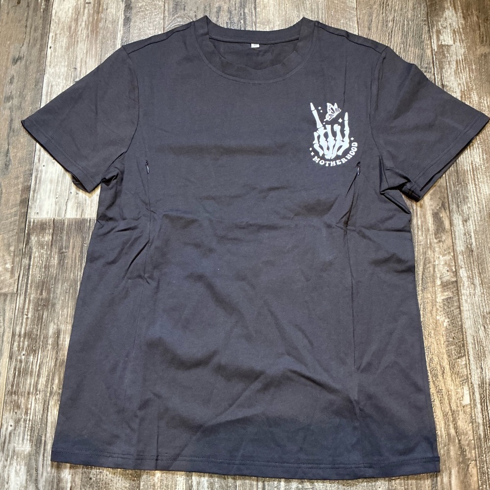 Motherhood Black Short-Sleeve Graphic Tee